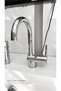 Espina Bathroom Faucet Swan Sink Faucet Dst19-3 Square Rain Shower System Set of 3 Chrome - 3