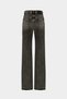 High Waist Wide Leg Snow Wash Wide Leg Seamless Jeans - 3