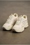 Women's Thick High-Sole Sneaker Lace-Up Comfortable Walking and Sports Shoes Chunky Sole Casual Sports Shoes - 2