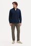 Men's Navy Blue Regular Fit Long Sleeve Shirt - 4