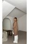 Oversized Glittery Lined Melton Coat - 5