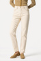 Women's Ecru Straight Fit Pants - 3