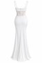 White Waist Lace Detail Long Dress - 2Y2494 - 2