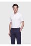 White Plain Polo Neck 100% Cotton T-Shirt - 4