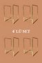 4-Piece Matte Gold Dish Rack Organizer, Plate Rack Set, Countertop Plate Organizer, Drying Rack Rustproof - 4