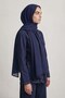 Basic Muslin Shawl Navy Blue