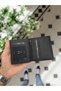 114 Genuine Leather Black Color Credit Card Compartment, 3 ID Compartments, Paper Money Compartment, Women's and Men's Wallet - 3