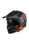 SEUL WARRIOR Matt Black Orange Kask - 2