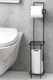 Quality Black Refillable Wc Bathroom Shower Toilet Paper Holder Square Paper Holder Renkbanyo250, One Size