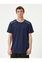Sports T-Shirt Stripe Printed Crew Neck Short Sleeve - 3
