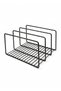 Black 3-Compartment Metal Tray and Cutting Board Organizer, Kitchen Tray and Organizer - 2