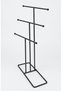 Black 6-Arm Metal Jewelry Stand - Necklace, Earring, Bracelet Organizer Desktop Jewelry Organizer - 4