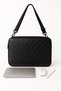 Fully Unpackable Black Faux Leather Laptop Sleeve and MacBook Bag 13.6/15.6 Inch M2/M3 Compatible Case - 7