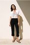 White Crew Neck Detachable Scarf Detailed Colorful Printed Oversized Women's T-Shirt - 3