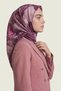 Floral Patterned Royal Scarf Powder