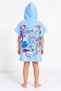 Boy's Hooded Beach Towel Poncho 8-12 Years Old 75X75 cm Sea Creatures Patterned Pool and Sea Bath Poncho - 6