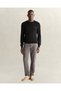 Men's Black Crew Neck Sweatshirt - 4