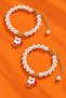 New Year Santa Claus Charm Pearl Bracelet 2-Pack - 4