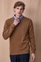 Fusa Beige 100% Cotton Crew Neck Sweater - 3