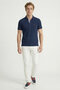 Barbados Navy Blue 100% Cotton Polo T-Shirt - 2