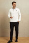 Alezio Off-White 100% Cotton Sweatshirt - 2