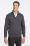 Guelph Anthracite 100% Cotton Short Zipper Sweater - 2