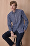 Stadil Navy Blue 100% Cotton Shirt - 5