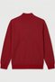 Badder Red 100% Cotton Zippered Knitwear - 5