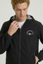 Sailduno Black Hooded Stretch Coat - 5