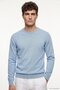Buteau Blue 100% Cotton Long Sleeve Thin Sweater