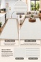 Machine washable, non-slip, stain-resistant digital kitchen rug, living room rug, and cut-to-size runner. - 4