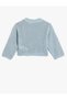 Durchbrochener Pullover mit Rundhalsausschnitt