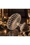 Cut Crystal Round Standing Presentation Bowl 22 Cm Salad Presentation Bowl - 3
