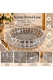 Tessera Handmade Cut Crystal Glass Presentation/Salad Bowl 28 cm 100% Handcrafted - 5
