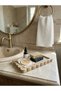 Travertine Marble Tray 14X25 cm Decorative Presentation Tray Bathroom Organizer Natural Stone