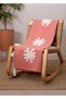 Papatya Patterned Coverlet Salmon 130 X 170 cm