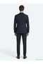 Navy Blue Striped Modern Fit 100% Wool Suit - 5