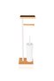 Toilet Paper Stand with Bamboo Tray and Brush White Glv0760 - 5