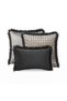 "Cheva" Tasseled Throw Pillow Cover Set - Smoked