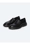 Black Leather Smart Casual Loafer - 2