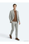 Mink Patterned Regular Fit Wool Blend Suit - 4