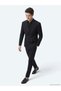 Black Plain Modern Fit Wool Blend Suit - 2