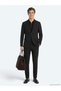 Black Micro Modern Fit Suit - 2
