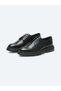 Black Leather Classic Shoes - 2