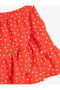 Mini Skirt Frilled Tiered Elastic Waist Polka Dot - 3