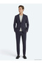 Dark Gray Plain Modern Fit Knitted Suit - 3