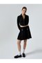 Pleated Mini Skirt Comfortable Mold with Belt Detail
