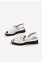 Sandale cu platforma Tonara B albe - 4