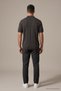 Men's Striped Premium Smoked Knitwear Polo Neck T-Shirt - 4