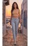 Women's Snow Blue Regular Straight-Leg 100% Cotton Boyfriend-Fit Jeans - 4